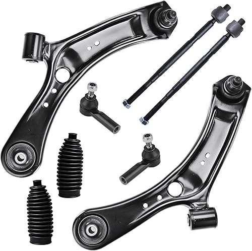 Miniatura 63 de Detroit Axle - Kit de suspensión frontal de 8 piezas para Chevy Aveo Aveo5 Pontiac G3 Wave Wave5 Suzuki Swift+ 2 brazos de control inferiores con