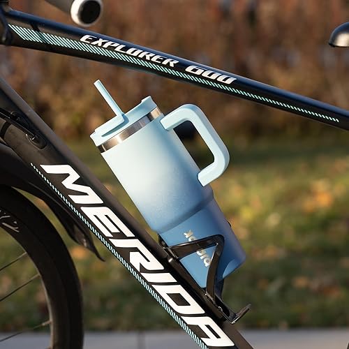 Miniatura 5 de BJPKPK Tumbler With Handle 40 oz Stainless Steel Insulated Tumbler With Lid And Straw For Water Or Ice Coffee,Sky