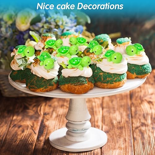 Miniatura 6 de Ripeng 100 figuras miniatura de resina de tortuga marina, pequeñas estatuas de tortugas para jardín, micro paisaje, hogar, terrario, manualidades,