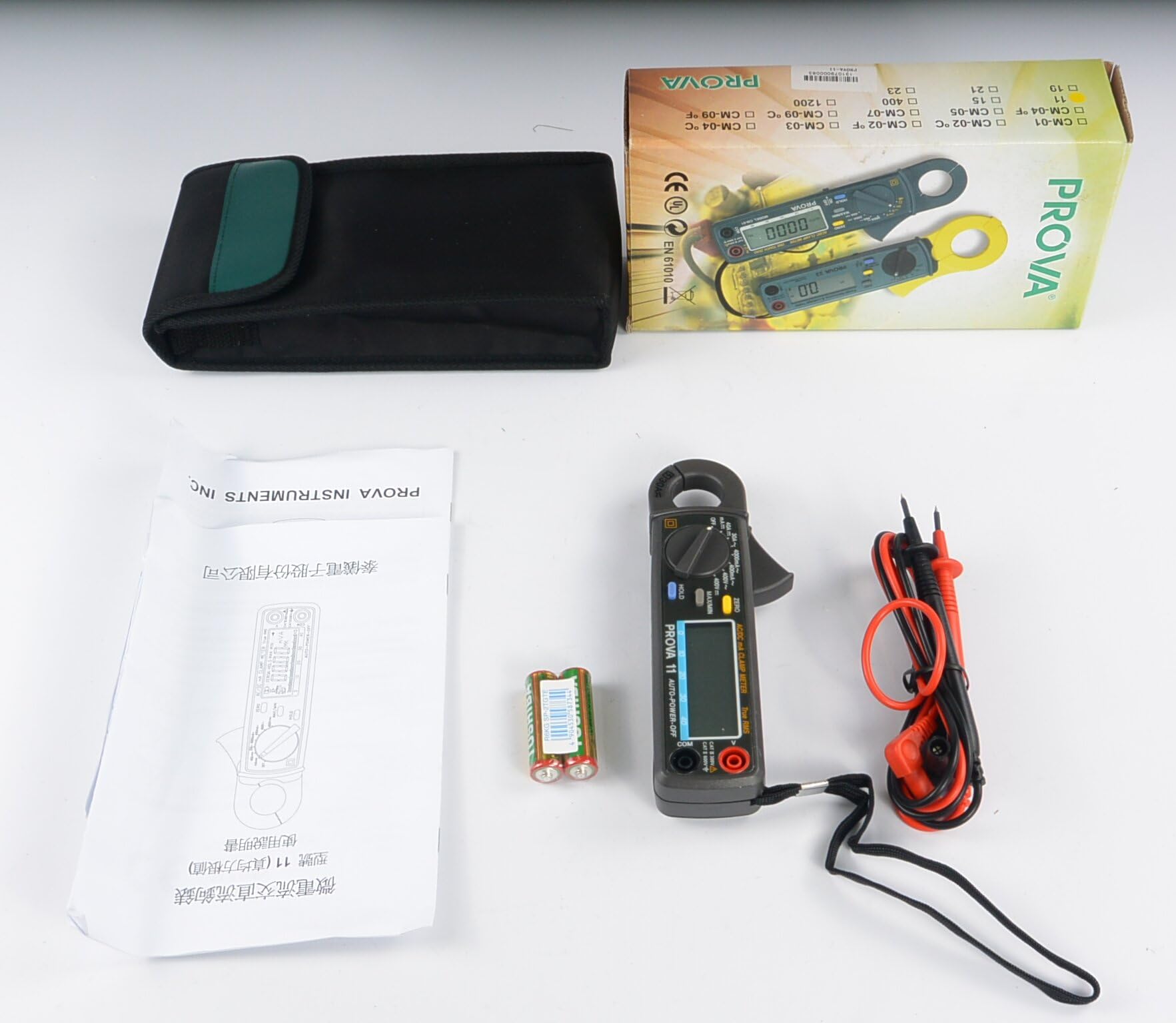 PROVA 11 Pro Multimètre Pince mA AC/DC Haute Précision 6000 comptes Vrai RMS Pince Mètres Ampèremètre Multimètre Ampèremètre Voltmètre Pince Multi-Testeurs avec Mesure de Température