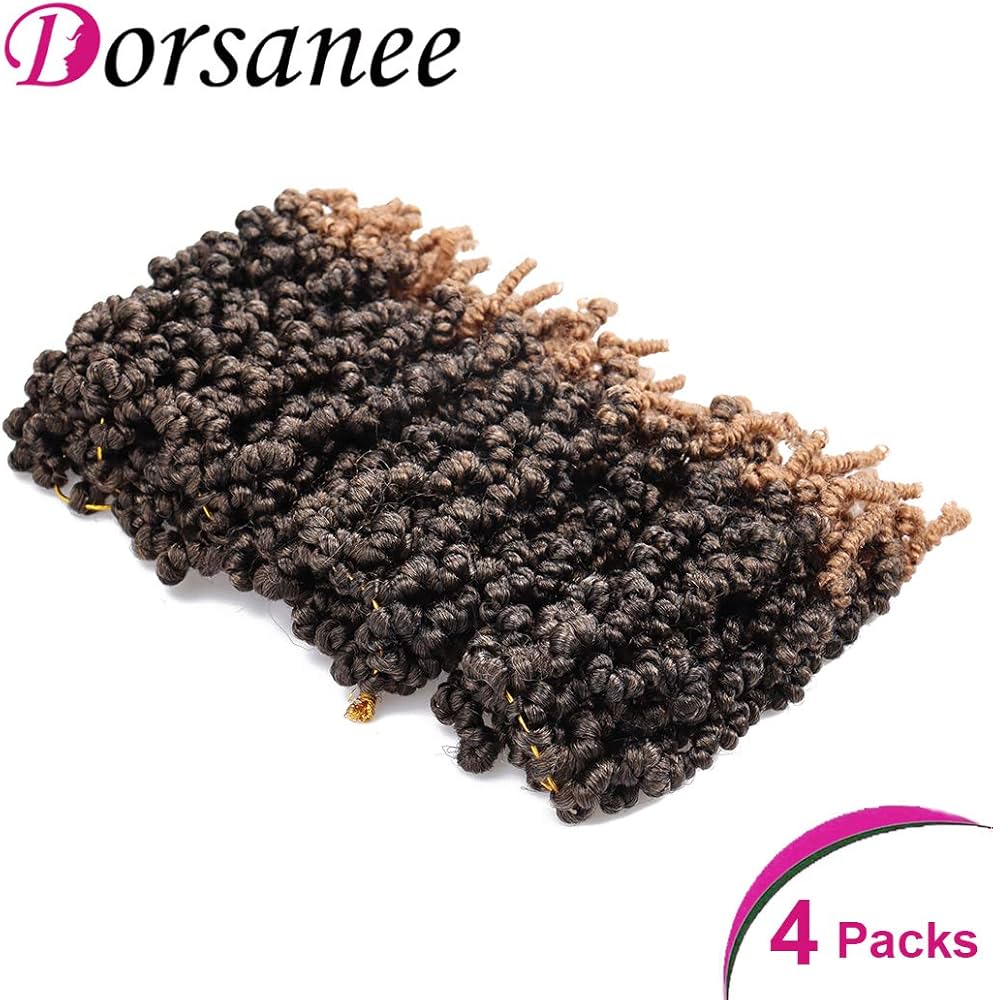 Amazon.com : Dorsanee Pre-twisted Spring Twist Crochet Hair 8 Inch