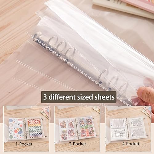 Miniatura 6 de 1 álbum de almacenamiento de calcomanías A5, organización de calcomanías para coleccionar libros, fundas para planificadores, organizadores de