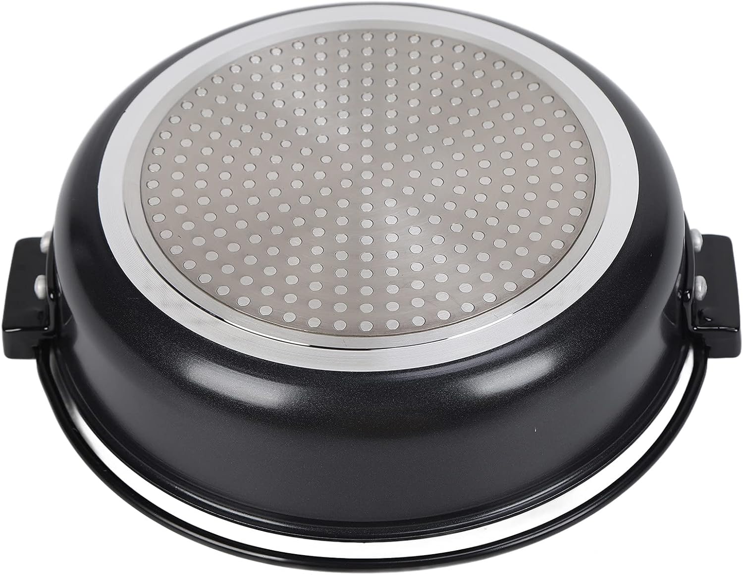 Japanese Hot Pot, 10.6 Inchs Sukiyaki Nabe Pot Shabu Shabu Hot Pot Pan Soup Pot Saucepan with Handle & Lid for Induction Cooker