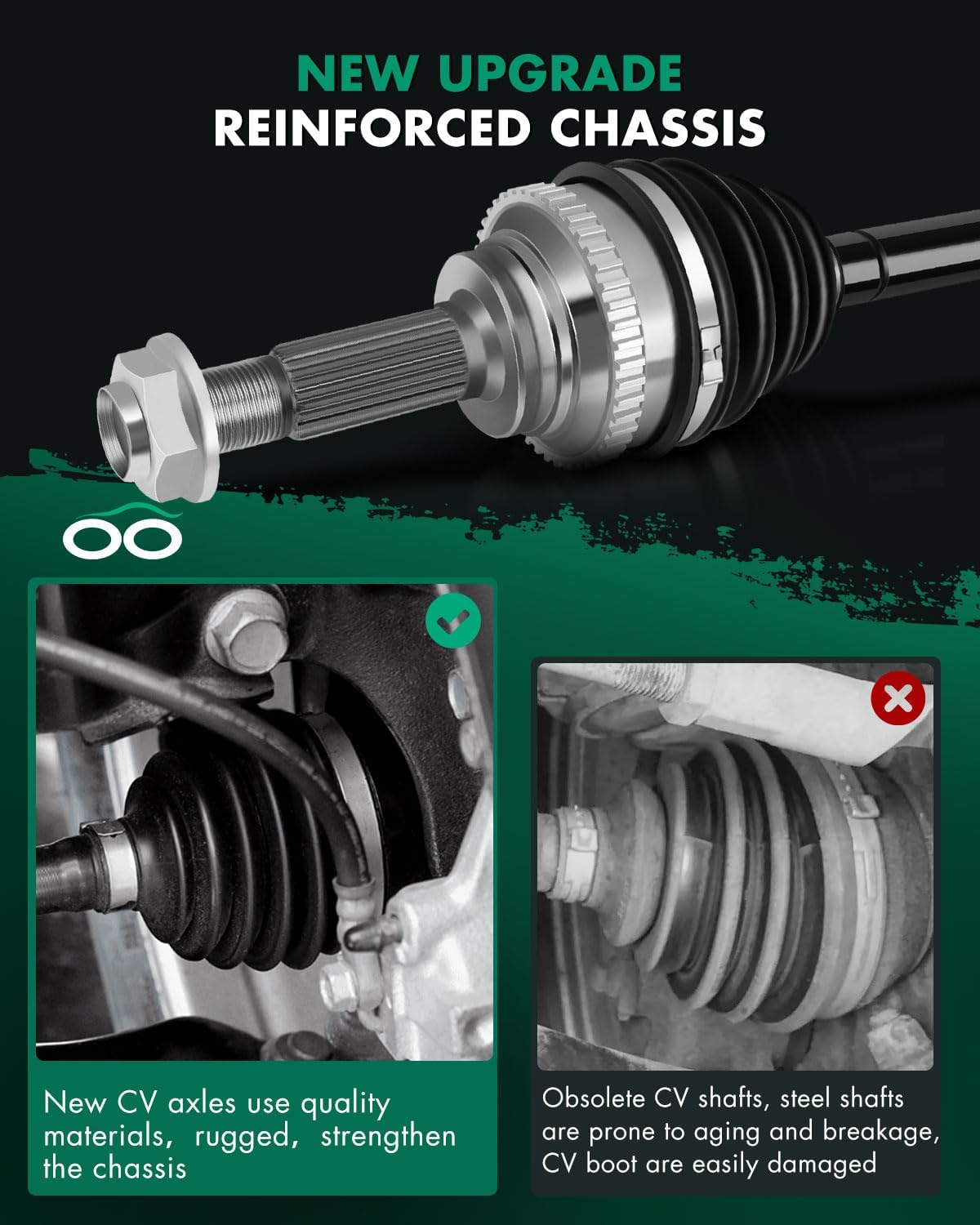 SCITOO CV Axle Shaft Assembly Front Right fits for Infiniti G37 G25 G35 3.7L 2.5L 3.5L 2011-2012