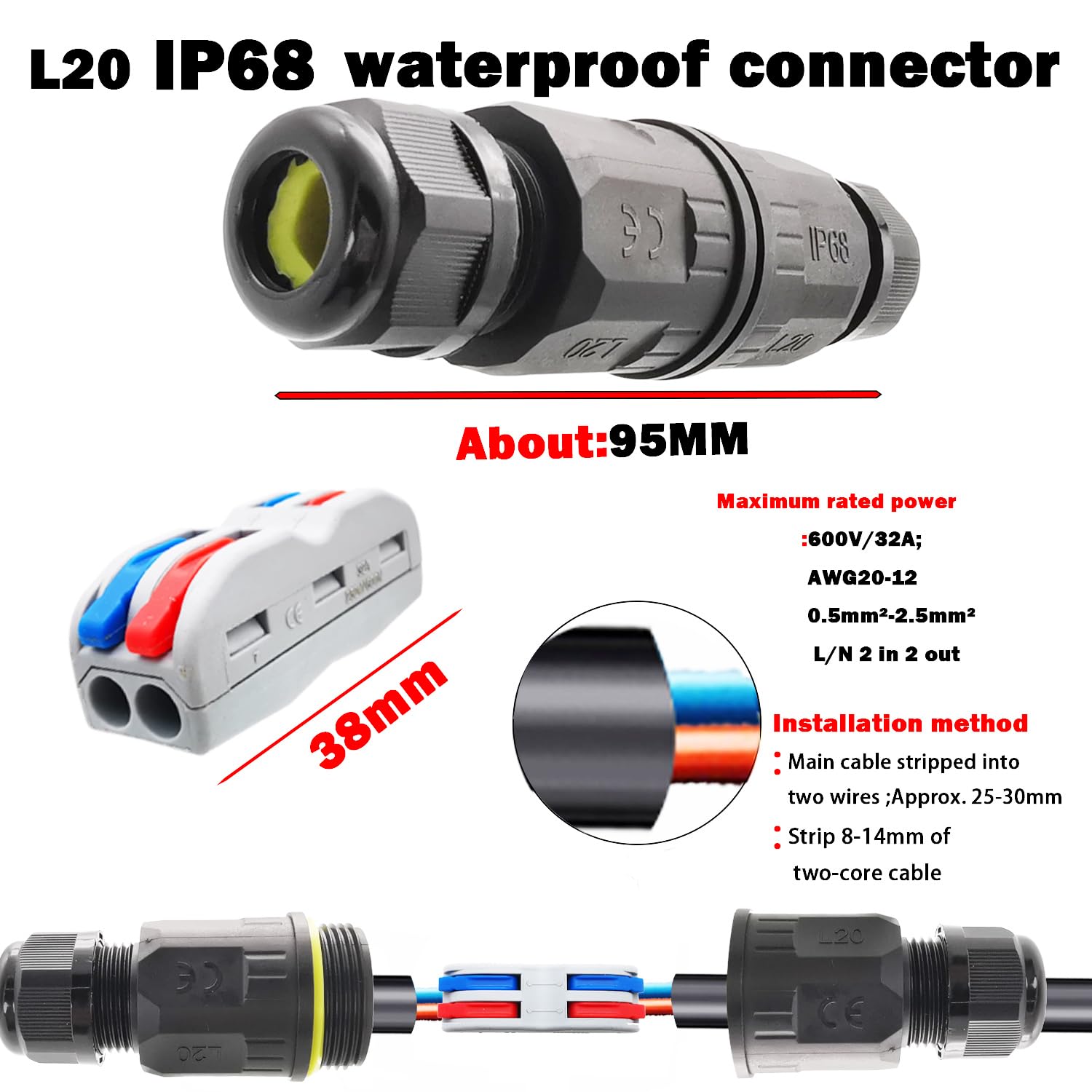 IP68 Waterproof Wire Connectors - Image 2