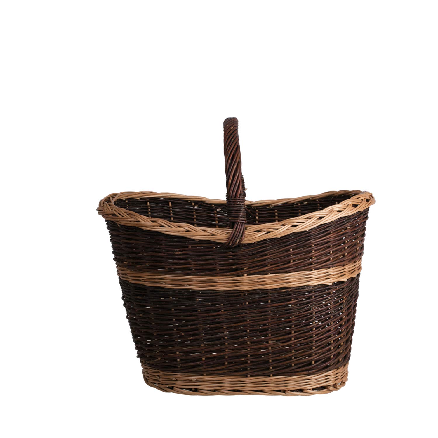 Cesta Portalegna da Interno in Vimini Porta Legna da Interni Fatto a Mano Cesta in Vimini per Legno Cestino per tronchi Ceste per Legna da Interno