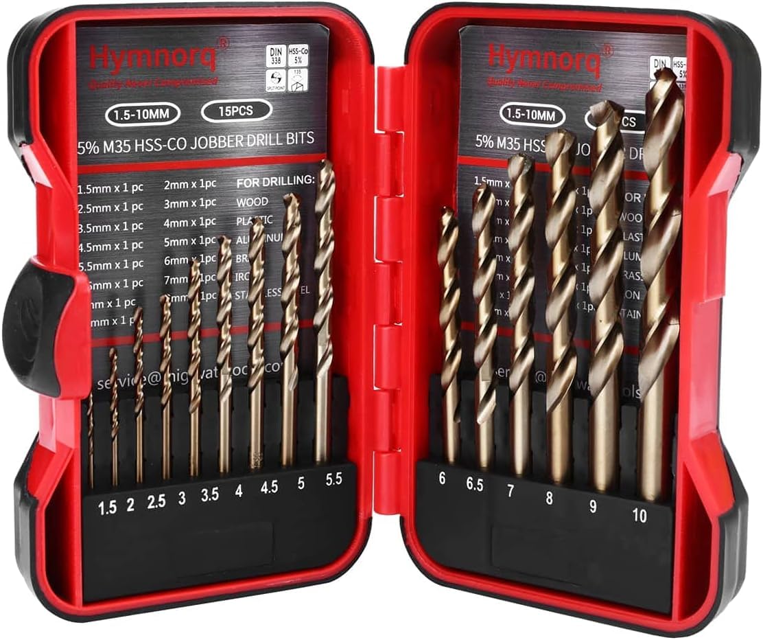 M35 Cobalt Drill Bit Set - Stainless Steel -1