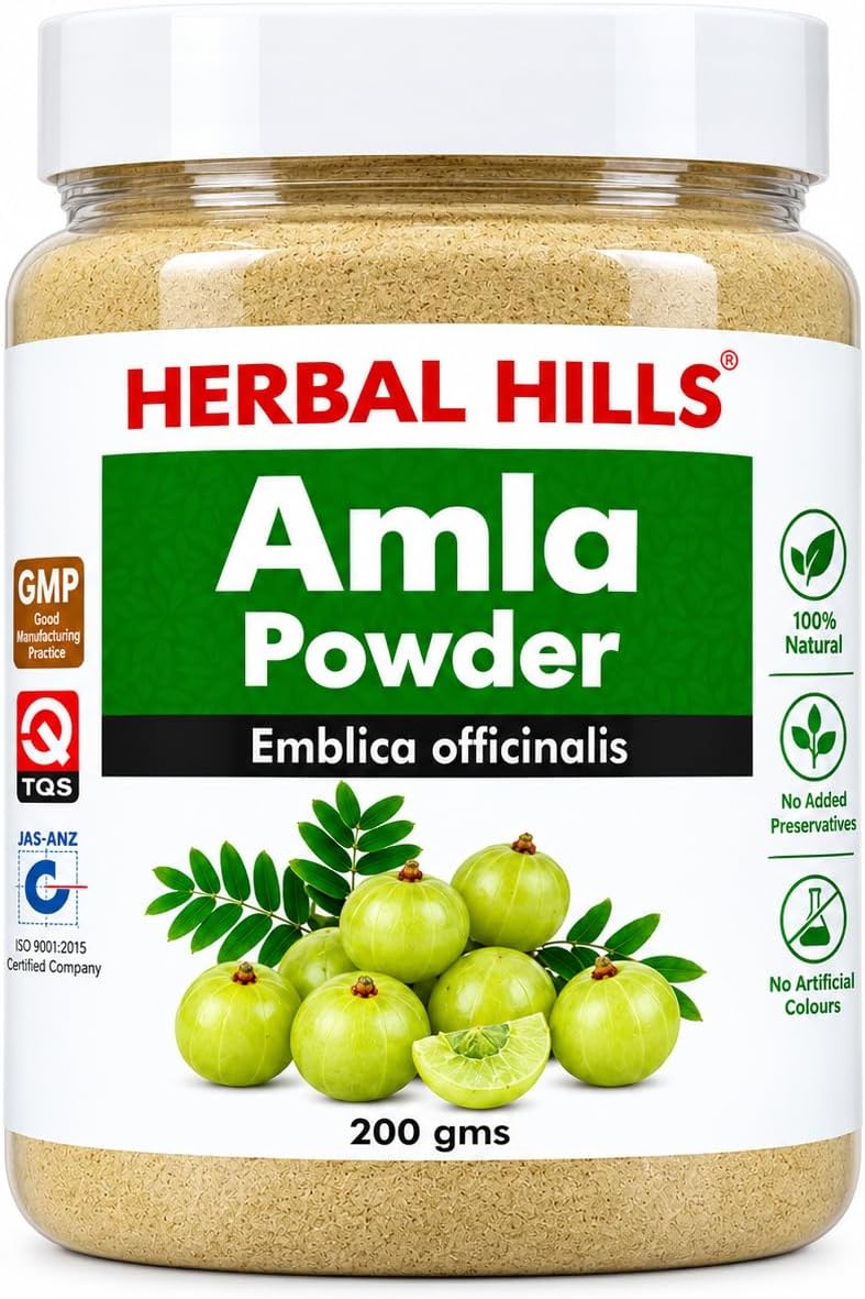 Herbal Hills Amla Powder, 200 g, Pack of 1