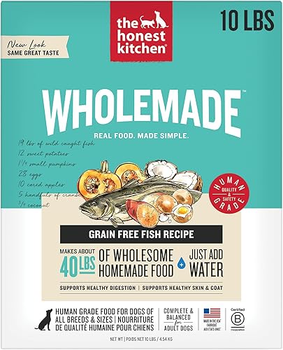 The Honest Kitchen Alimento deshidratado para perros grado humano sin granos