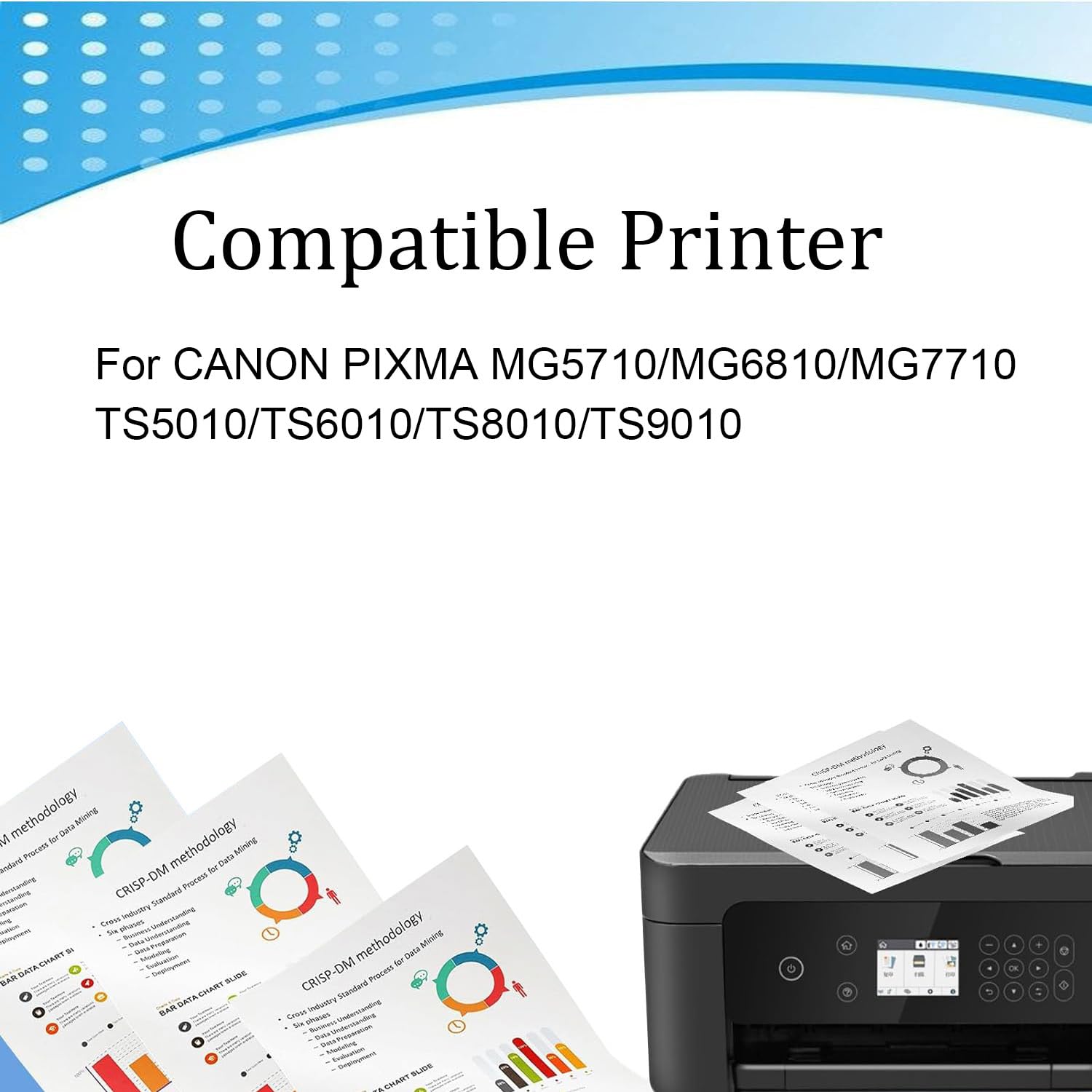 Cartucce d'inchiostro ad Alta resa PGI-170 CLI-171 di Ricambio compatibili per stampanti Canon PIXMA MG5710 MG6810 MG7710 TS5010 TS6010 TS8010 TS9010,PGI170-2 Set