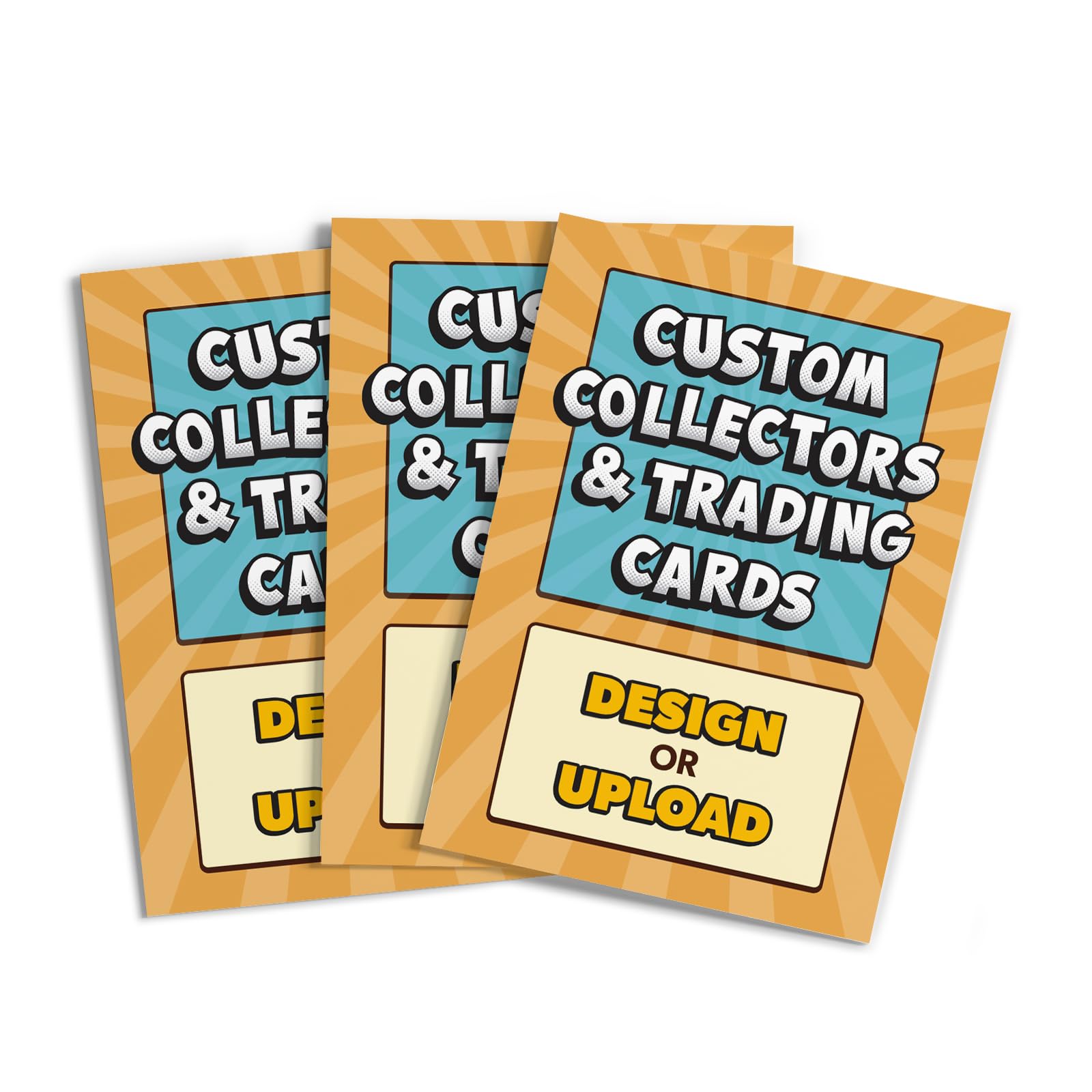 GotPrint Custom Collectors Cards | Add Your Photo, Name, Stats, or Text | Personalized Design | Sports Teams | Baseball | Gaming | Gifts for Kids and