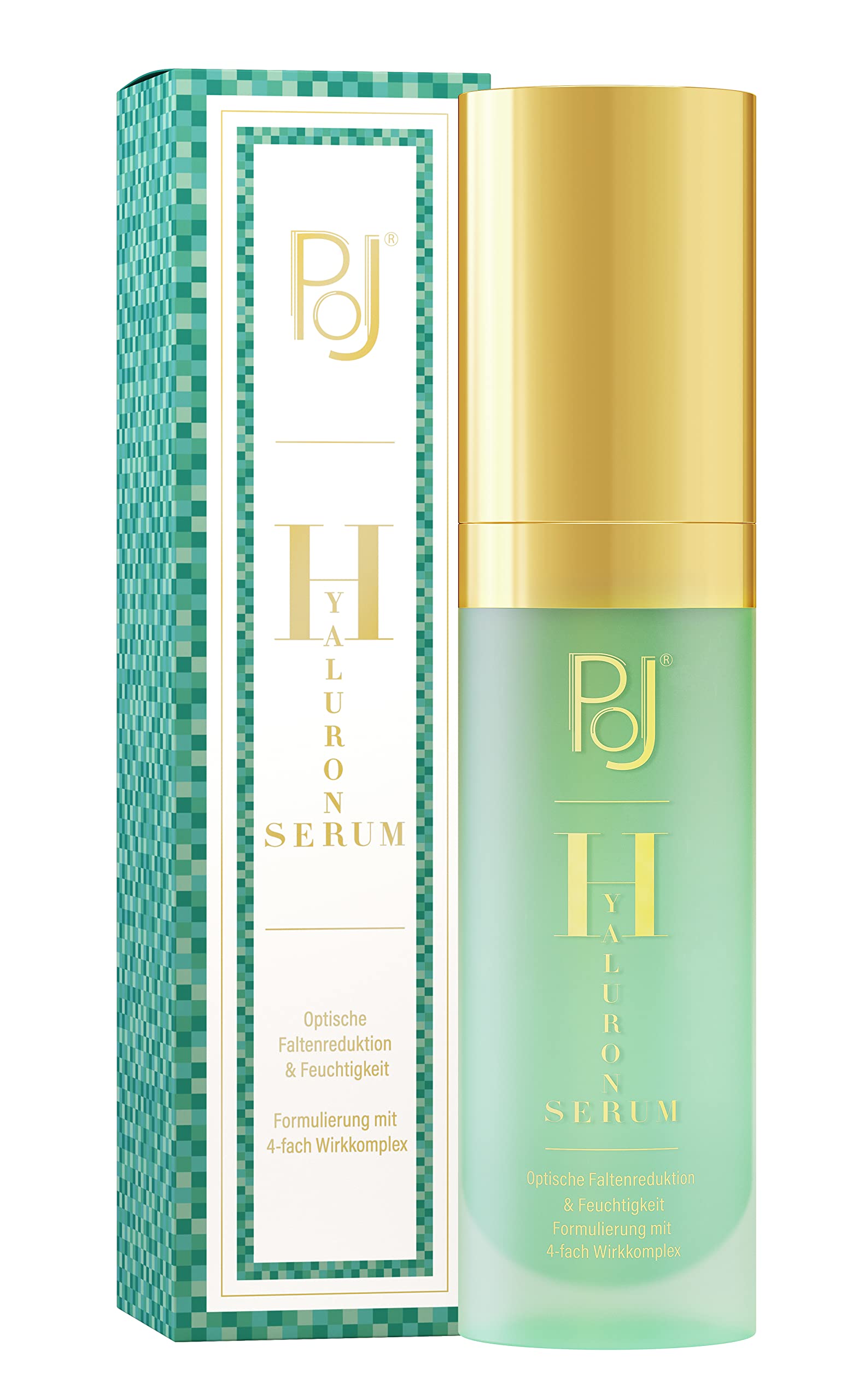 PoJ Hyaluron Serum -Faltenreduktion und Feuchtigkeit - Formulierung mit 4-fach Wirkkomplex, 50 ml