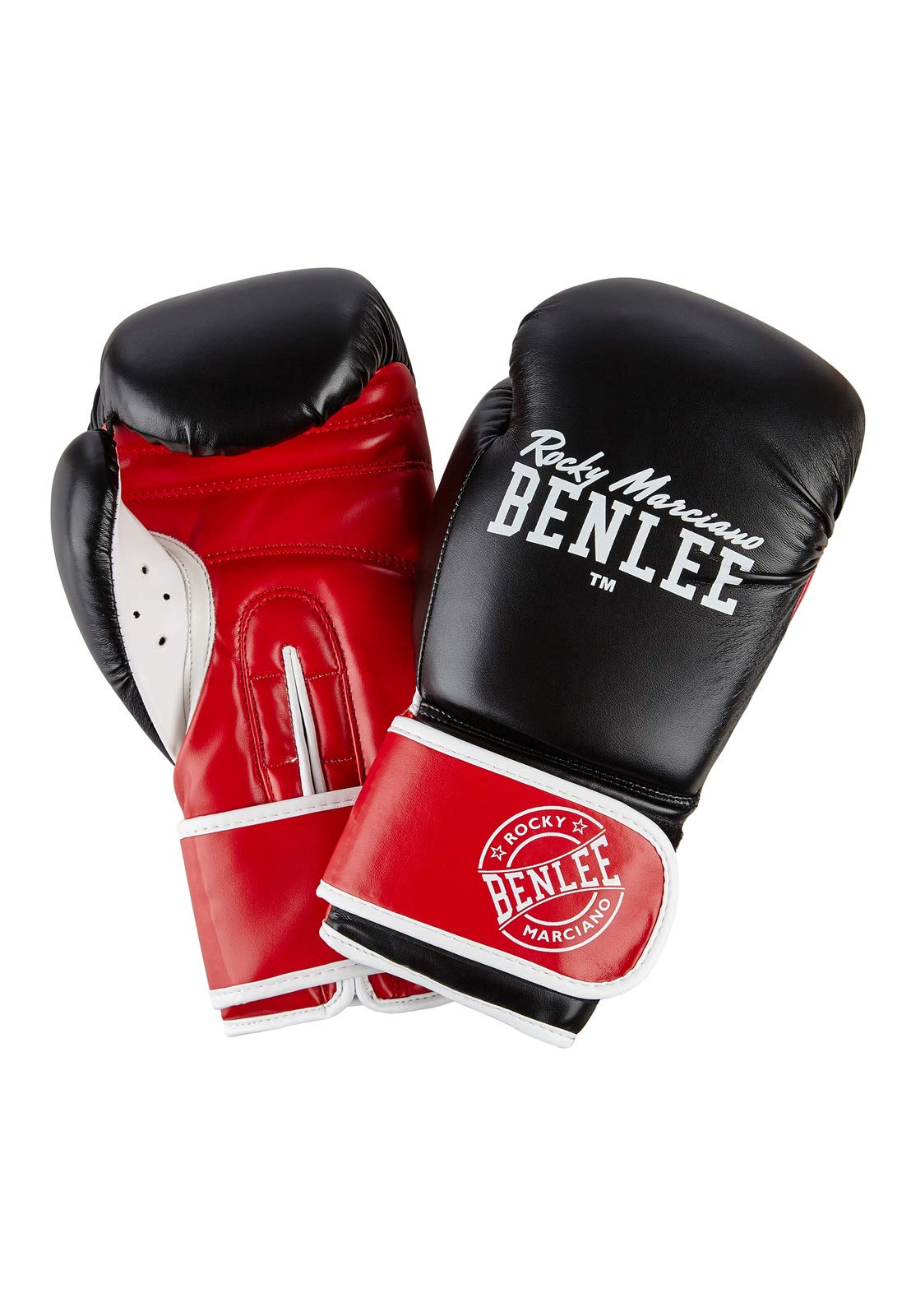 Ben Lee Rocky Marciano Unisex_Adult CARLOS Boxing Gloves, Black/red/White, 10 oz