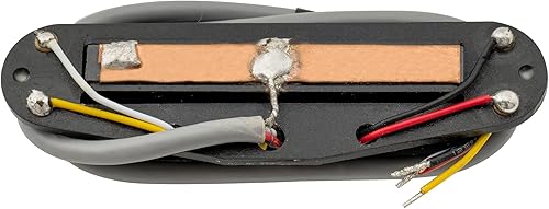 Vista 17 de Wilkinson WOTBS - Pastilla de puente Humbucker de cerámica con rieles calientes para guitarra eléctrica Strat Stratocaster, color negro