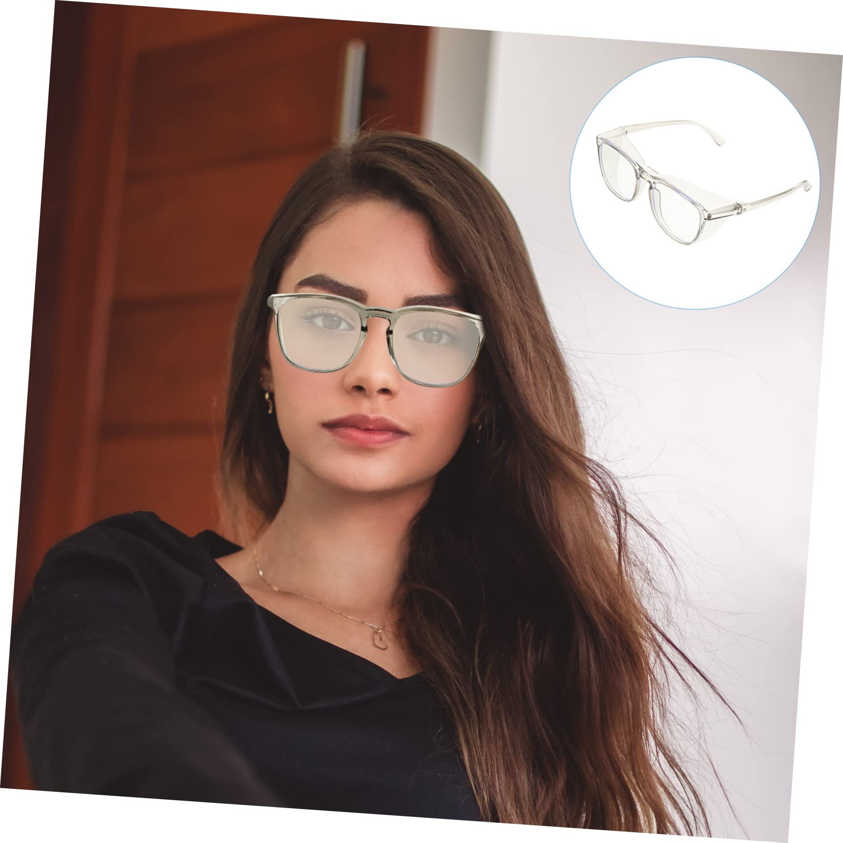INOOMP 4 Pares De Gafas Gafas De Sol De Trabajo Gafas De Sol Transparentes para Hombres Gafas De Seguridad Gafas De Seguridad sobre Gafas Gafas De Seguridad Gafas A Prueba De Viento Gris