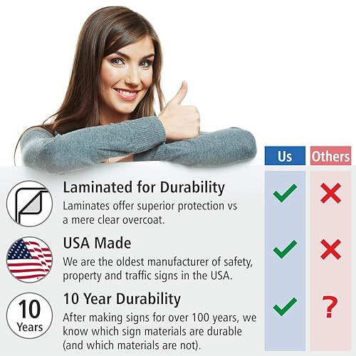 Miniatura 5 de SmartSign Letrero de metal con texto en inglés "Do Not Block Driveway - Violators Towed" de 18 x 12 pulgadas, aluminio laminado a prueba de óxido,