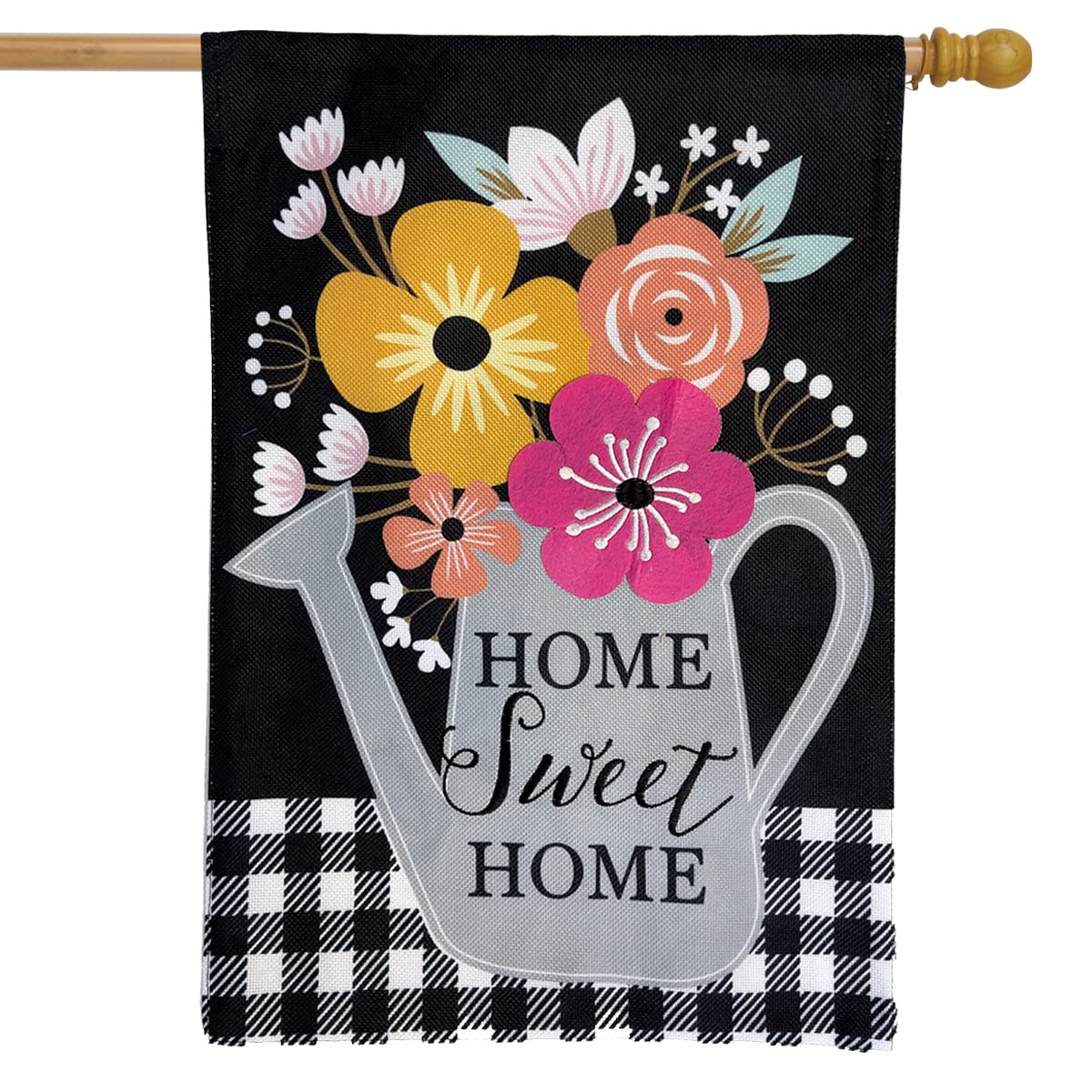Home Sweet Home Burlap House Flag Everyday 28" x 40" Briarwood Lane
