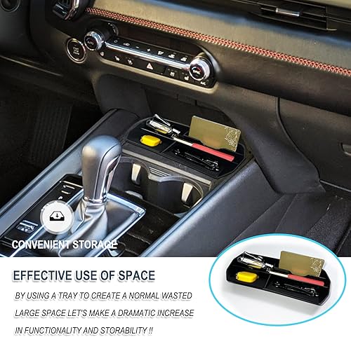 Miniatura 2 de Ruiya Caja de almacenamiento central para consolas y organizadores automotrices Mazda CX 50 2023 2023 2024 y Mazda CX50 Accesorios Bandeja de
