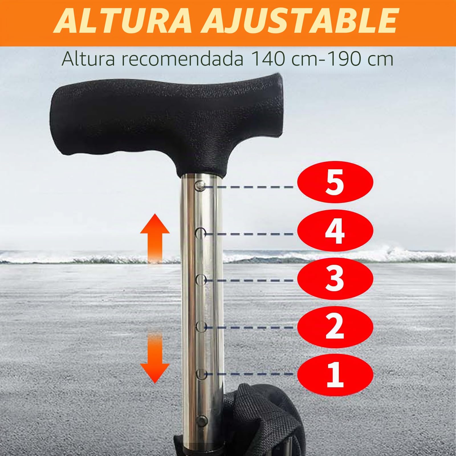 Bastón para Mayores con Silla 80-90cm de Altura Ajustable Aluminio,Engrosamiento Bastón Plegable con Asiento con Carga De 150kg,Mobility Bastones para Mayores para Caminar,Hacer Cola,Viajar