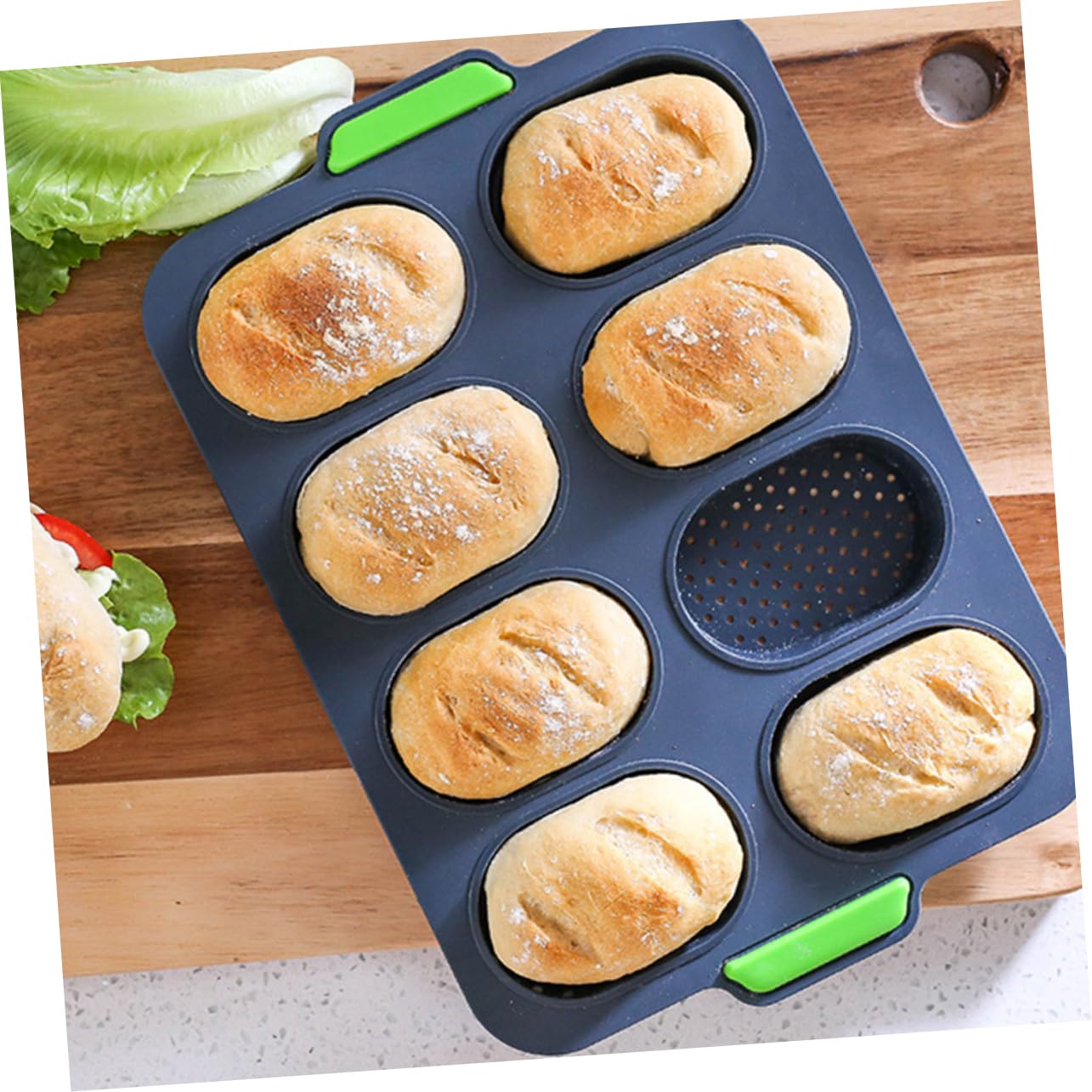 2piezas Molde De Francés Antiadherente y Reutilizable Para Hornear Pan y Repostería Casa De Alimenticio
