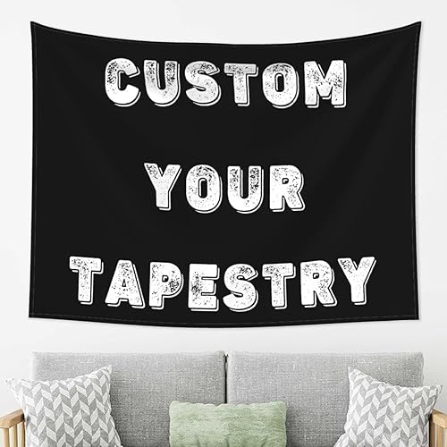 Miniatura 10 de Pancartas y letreros personalizados para cargar imágenes de tapiz personalizado para dormitorio, 59 x 59 pulgadas