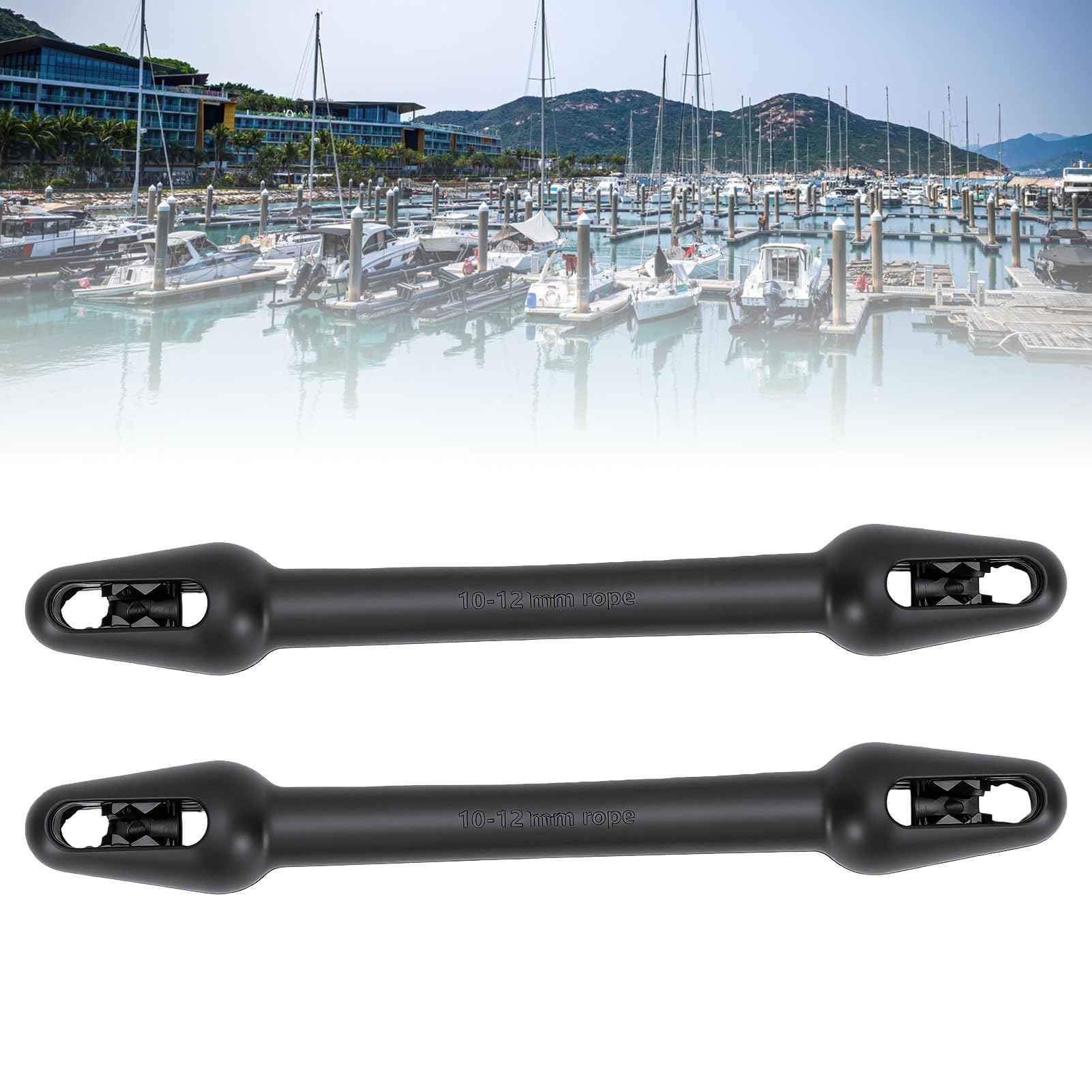Ammortizzatore per di Ormeggio per Barche, Struttura in Gomma Elastica Durevole per Imbarcazioni Fino a 20 Piedi con Installazione Semplice, Ammortizzatore in Gomma di Grado