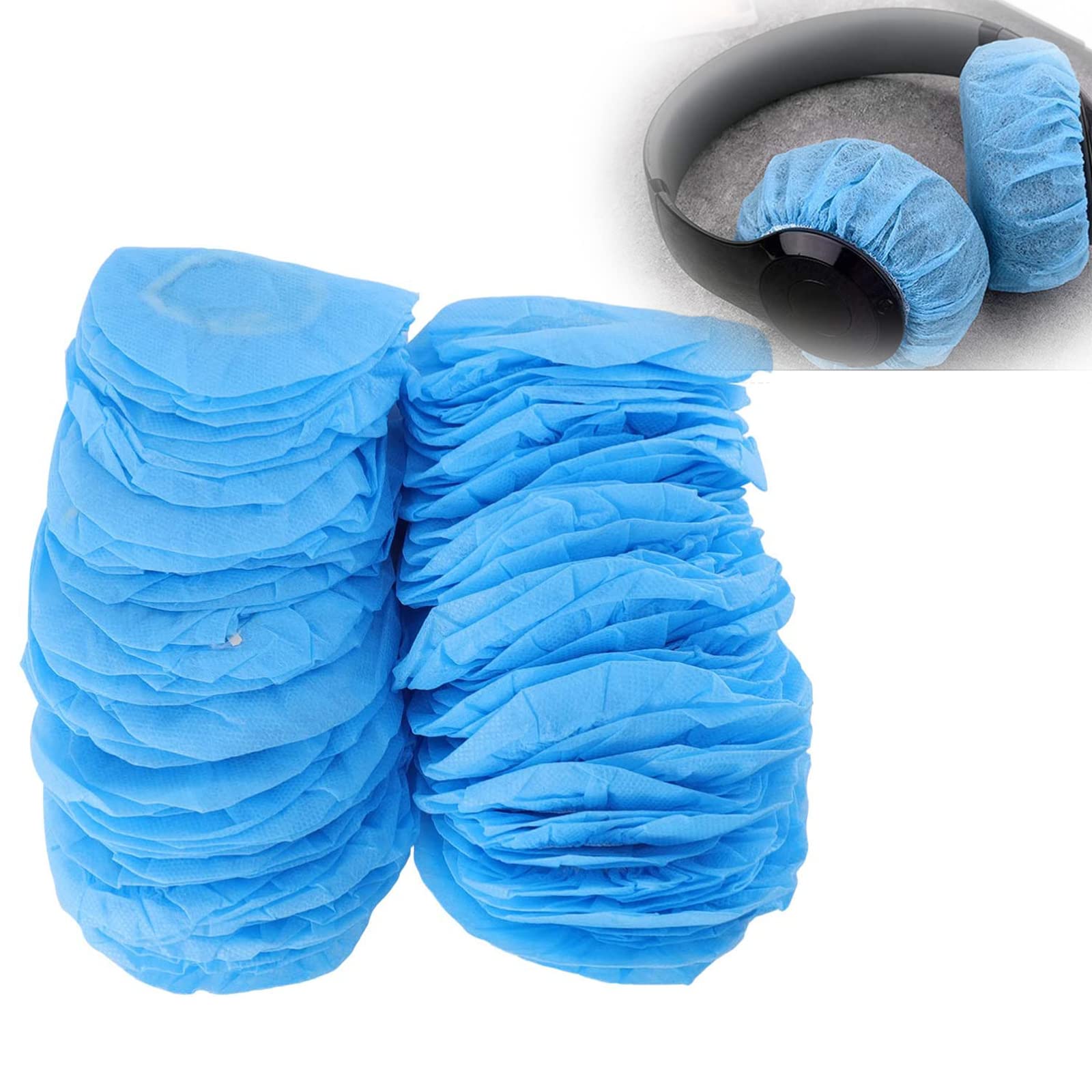 Sponsored Ad – SYOSI Disposable Headphone Covers Nonwoven Earphone Covers Stretchable Headphone Covers Dust-Proof Sanitary Headset Ear Pads Cover Protector 100 Pcs (Blue, 11cm Diameter)