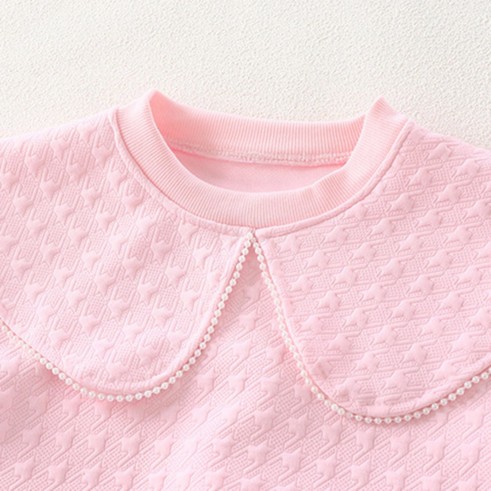 T-shirt à manches longues pour filles et garçons - Chemise pour enfants et tout-petits - T-shirt à manches longues - Chemise unie
