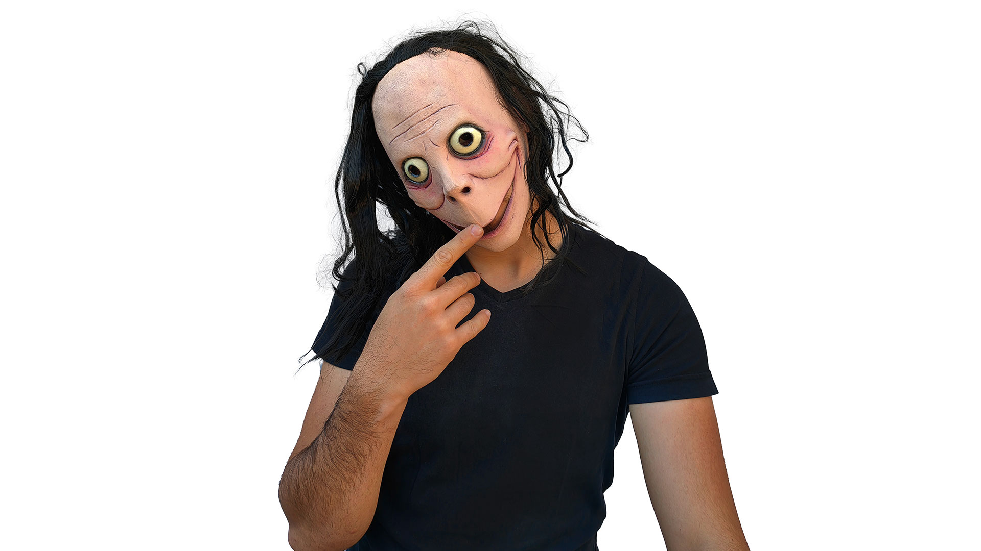 Amazon.com: Morris Costumes Creepypasta Momo Mask : Clothing