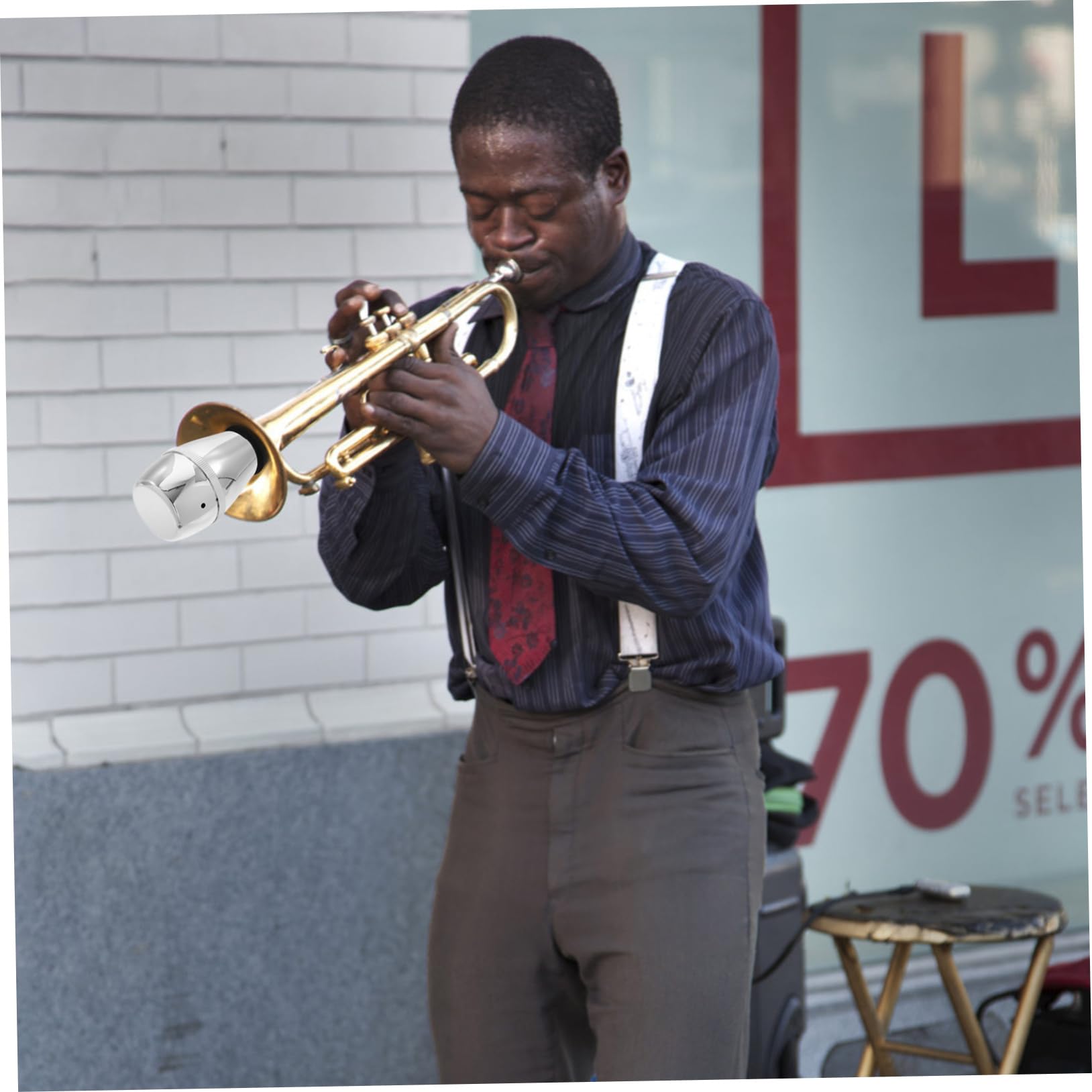 CIMAXIC Delicate Trumpet Mutes Abs Material Trumpet Noise Removal Tool Sax Noise Reduction Accessory Easy Install Carry