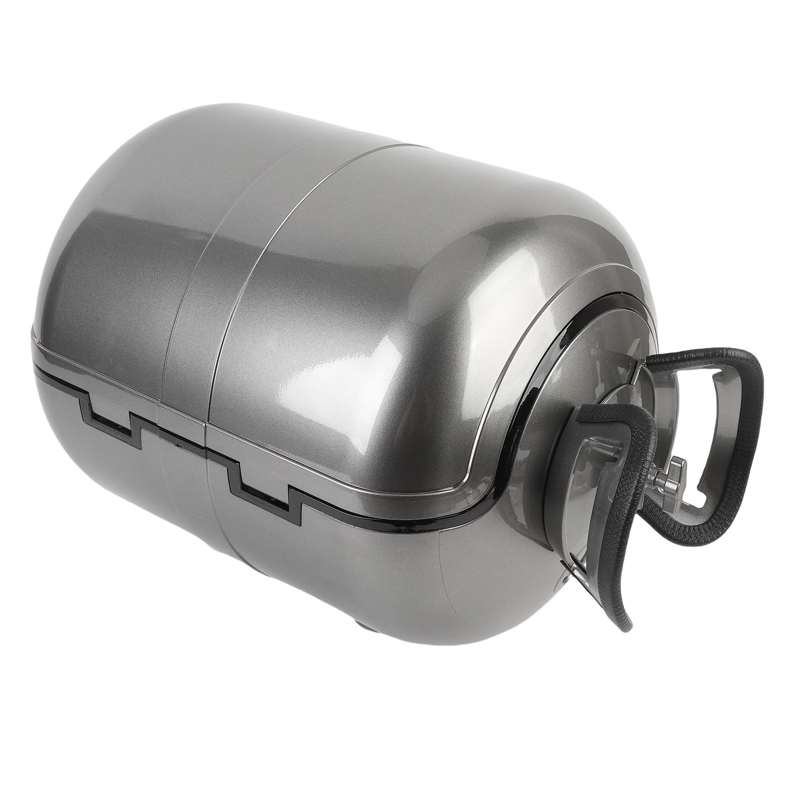 Bauletto per moto, resistente, in ABS, impermeabile, 28 l, antifurto (grigio)