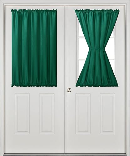 Miniatura 272 de Hiasan Cortinas para ventana de puerta delantera, bolsillo para barra, cortina de privacidad semitransparente para puerta francesa, 1 panel