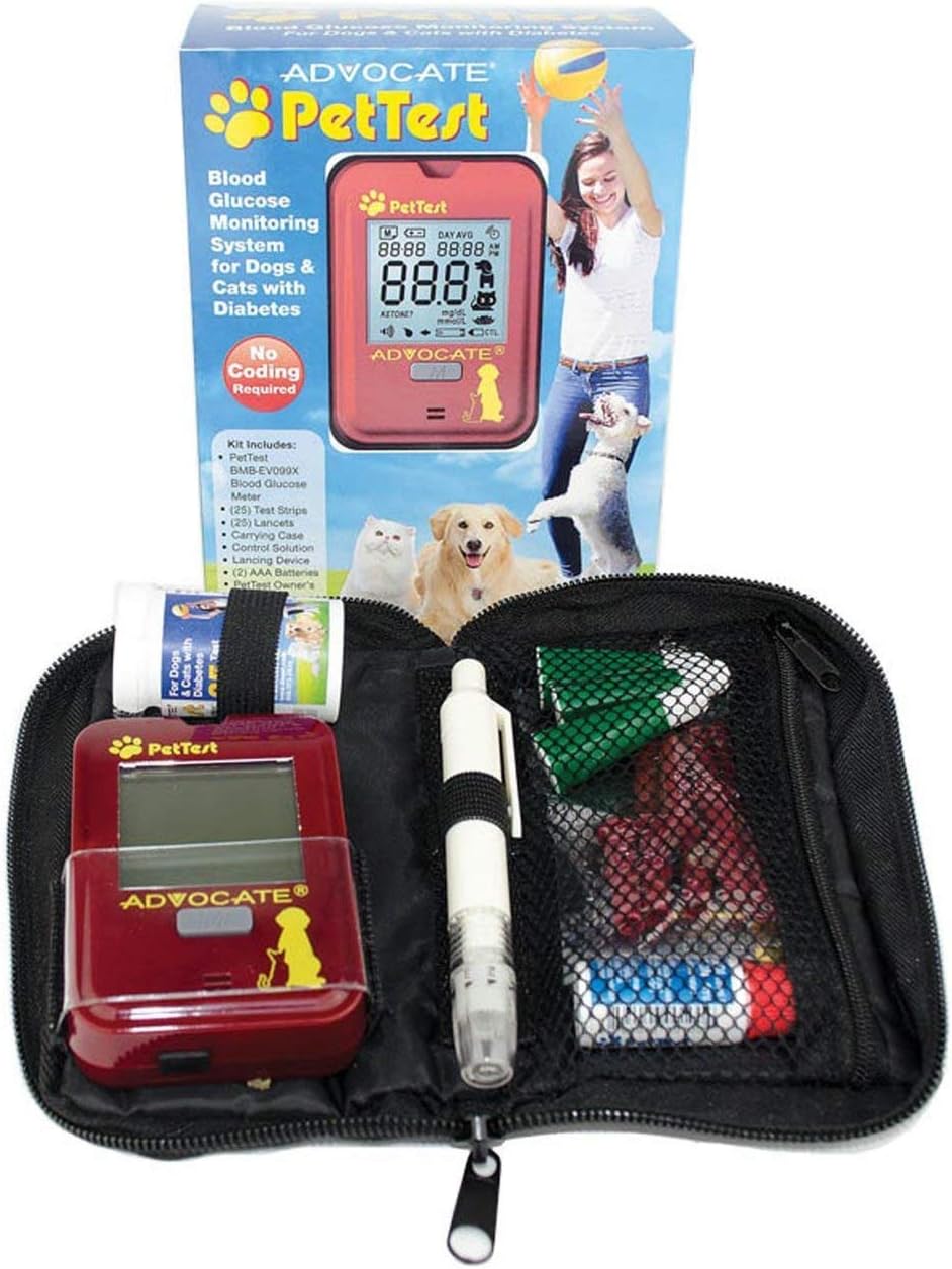 Advocate Blood Kit PetTest - Pet Glucose Monitoring System
