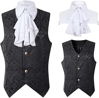 BGFIPAJG Mens Halloween Costumes Adult Mens Halloween Medieval Vintage Costume Mid Length Punk Tuxedo Mens Sexy Halloween Costumes Adult Mens Skeleton Halloween Costumes Adult