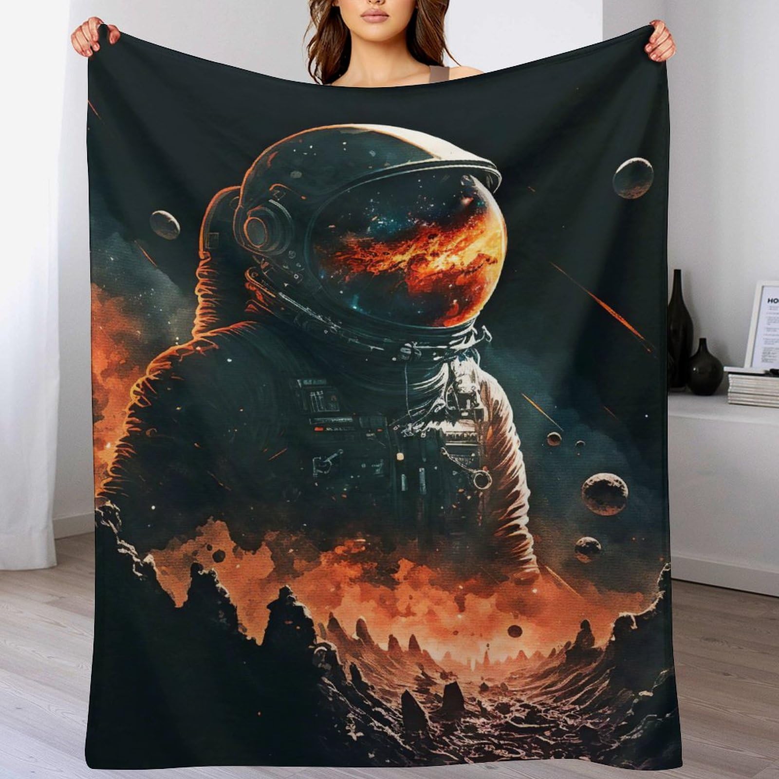 Manta de franela ligera de 130 x 150 cm que elimina el frío en tu sofá o cama