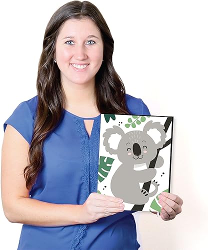 Miniatura 5 de Big Dot of Happiness Koala Cutie - Arte de pared de oso y decoración de habitación infantil - 7.5 x 10 pulgadas - Juego de 3 impresiones