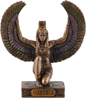 Egyptian Goddess Isis, Miniature, Bronze/Coloured by Veronese