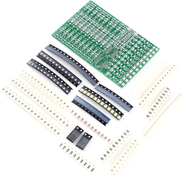 DIY Electronic Soldering Kits,SMD Component Practice Board Led DIY Kit Flash Circuit for Welding Soldering Project Practice
