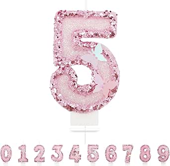 Konturensticker Zahlen Rosa 0-9 | Kerzen-Stüberl