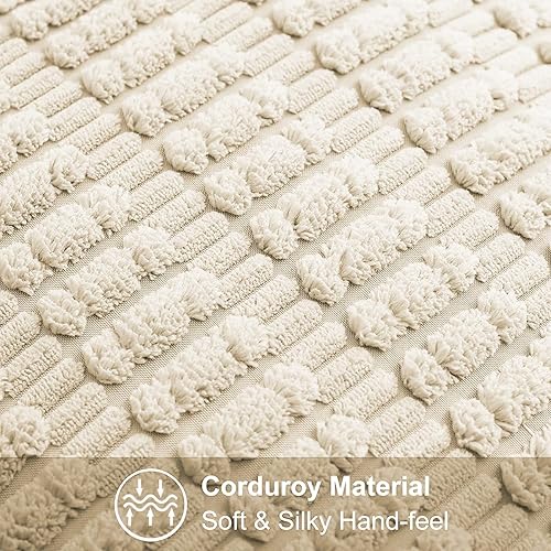 Miniatura 3 de Muamar Sofa Arm Covers Chair Arm Covers Set of 2pcs(Cream White 26x26inch),Ant-Slip Couch Armrest Covers for Recliner,Protect and Decorate Your Sofa