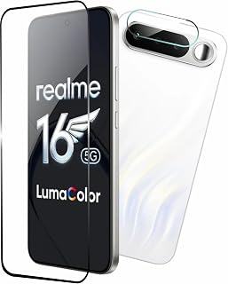 LiteKart Tempered Glass Screen Protector Compatible For Realme 16 5G | With Camera Lens Protector Screen Guard Pack 1+1 Price In India