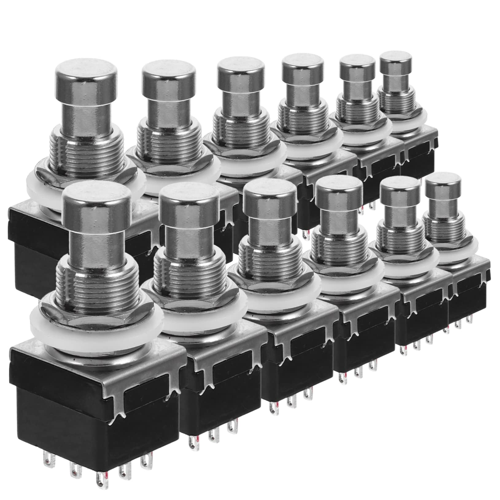 Levemolo Acoustic Guitar Effects Pedal Footswitch 12pcs Foot Switch Pedal Replace Old or Broken Guitar Footswitch