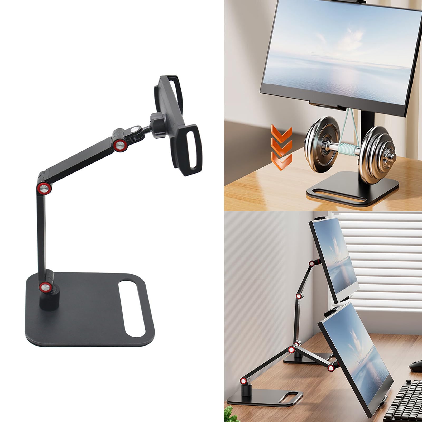 Amazon.co.jp: 人間工学に基づいたモニターライザースタンド 4.7インチ