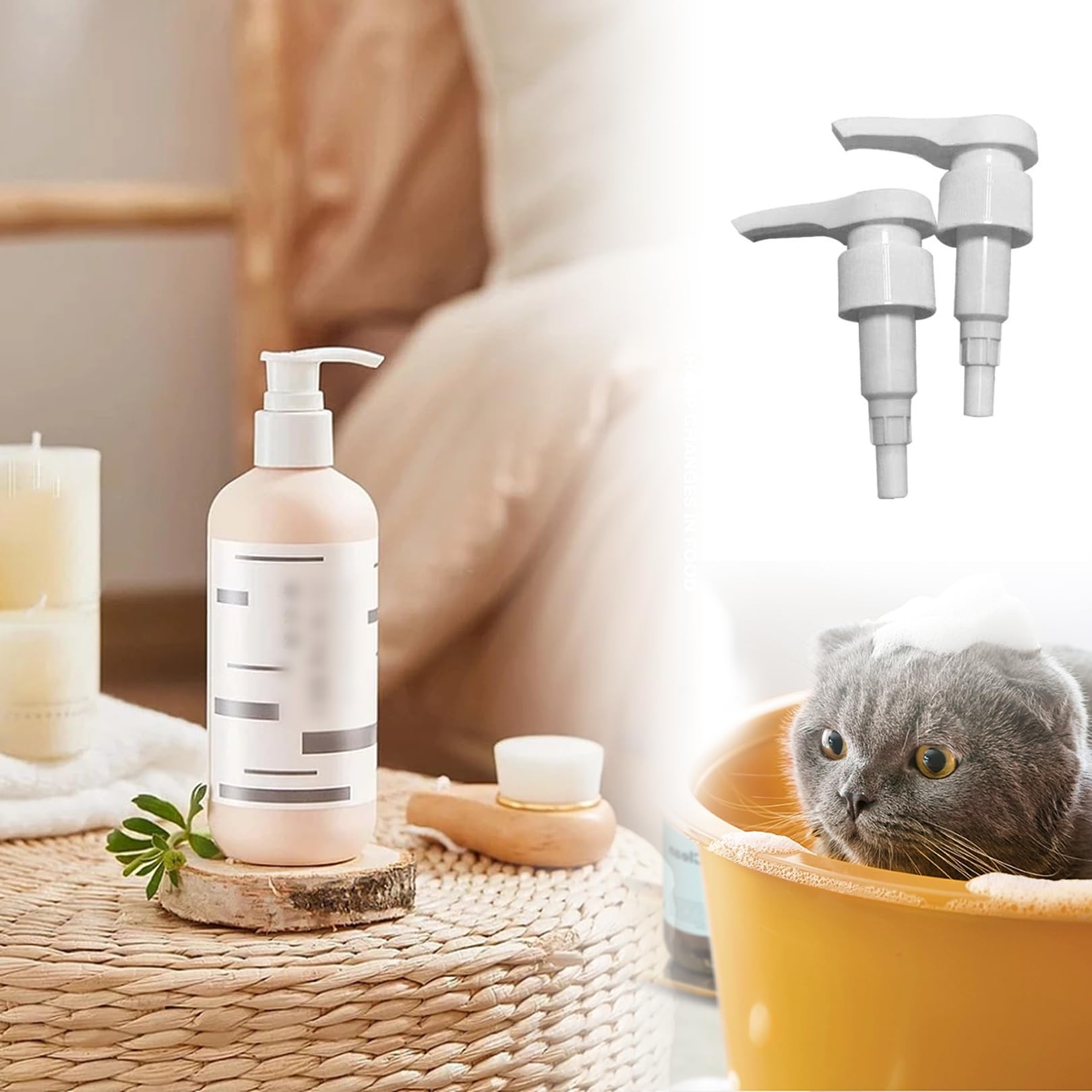 Lot De 2 Pompes Doseuses Pour Bouteilles 1L | Distribution 5ml | Compatible Best B. Nutrition