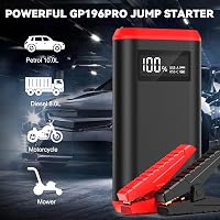 GREPRO Indítóakkumulátor 9.0L Benzin 7.0L Diesel 12V Autó Motorkerékpár LCD Kijelző LED Lámpa - Red-Pro 2