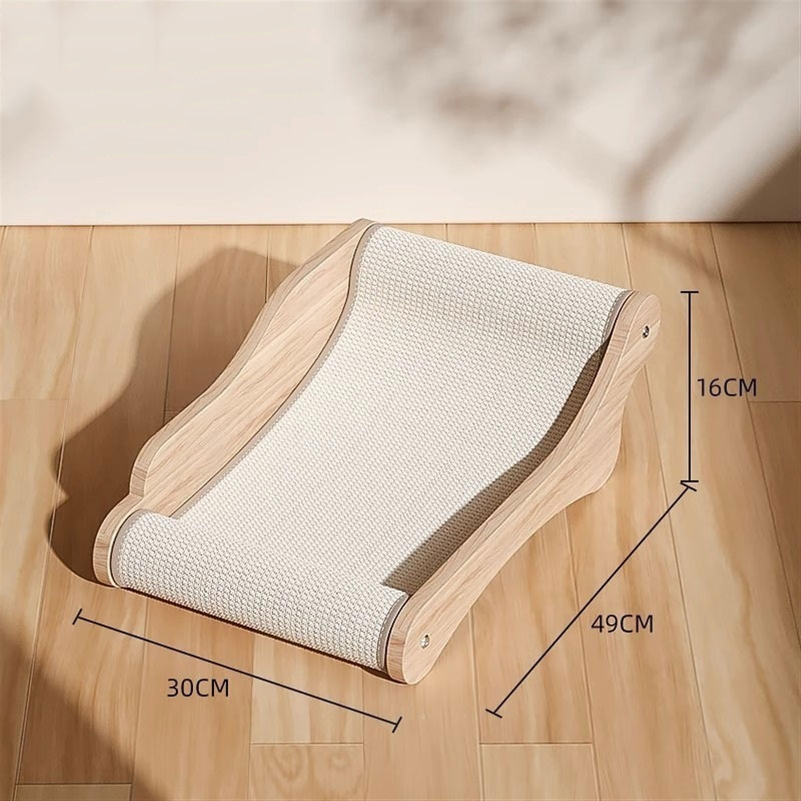 Drapak dla kota- Wielofunkcyjna drapak dla kota z sosny sizalowej, odporna na zużycie, ostrzałka do pazurów dla kota, gniazda dla kotów Podkładka do drapania(Mały)
