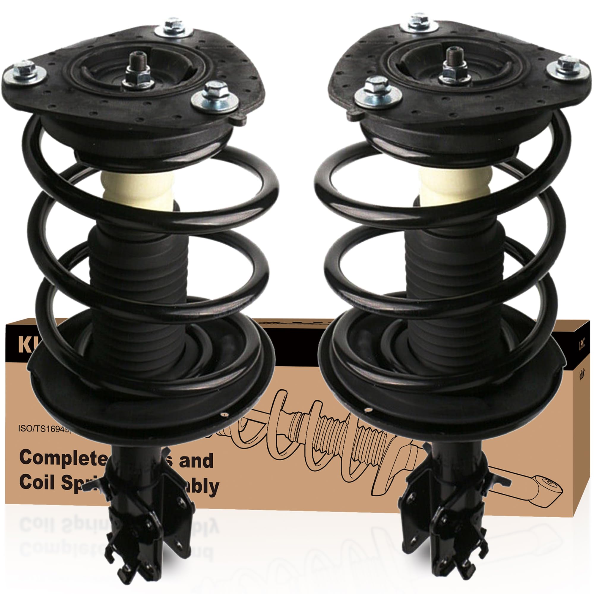 Front Struts Pair Complete Assembly Shocks Absorbers Coil Spring Compatible for 2007-2012 Nissan Altima Coupe/Sedan 2.5L 172392 (2PCS)
