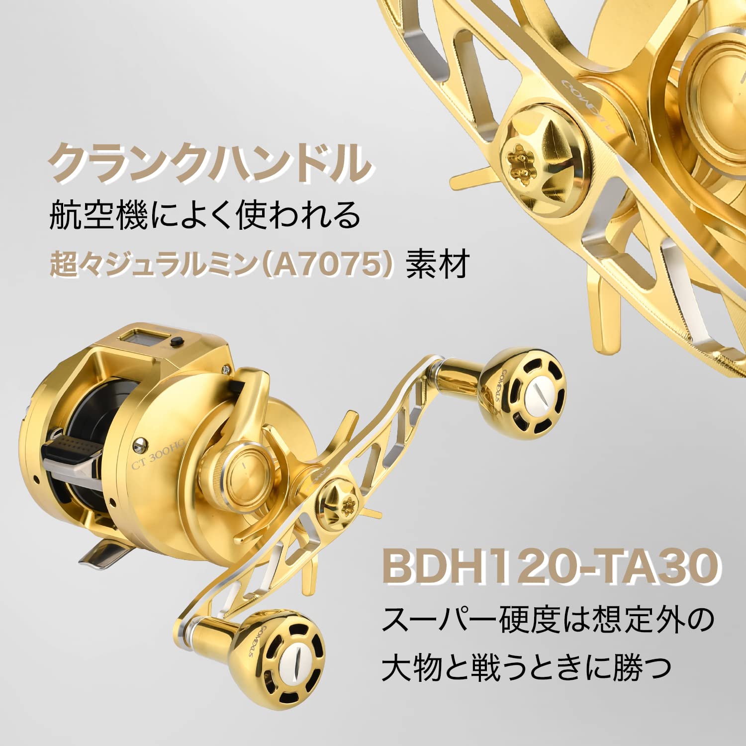 Amazon | ゴメクサス CH120 リールハンドル シマノ (Shimano) ベイト