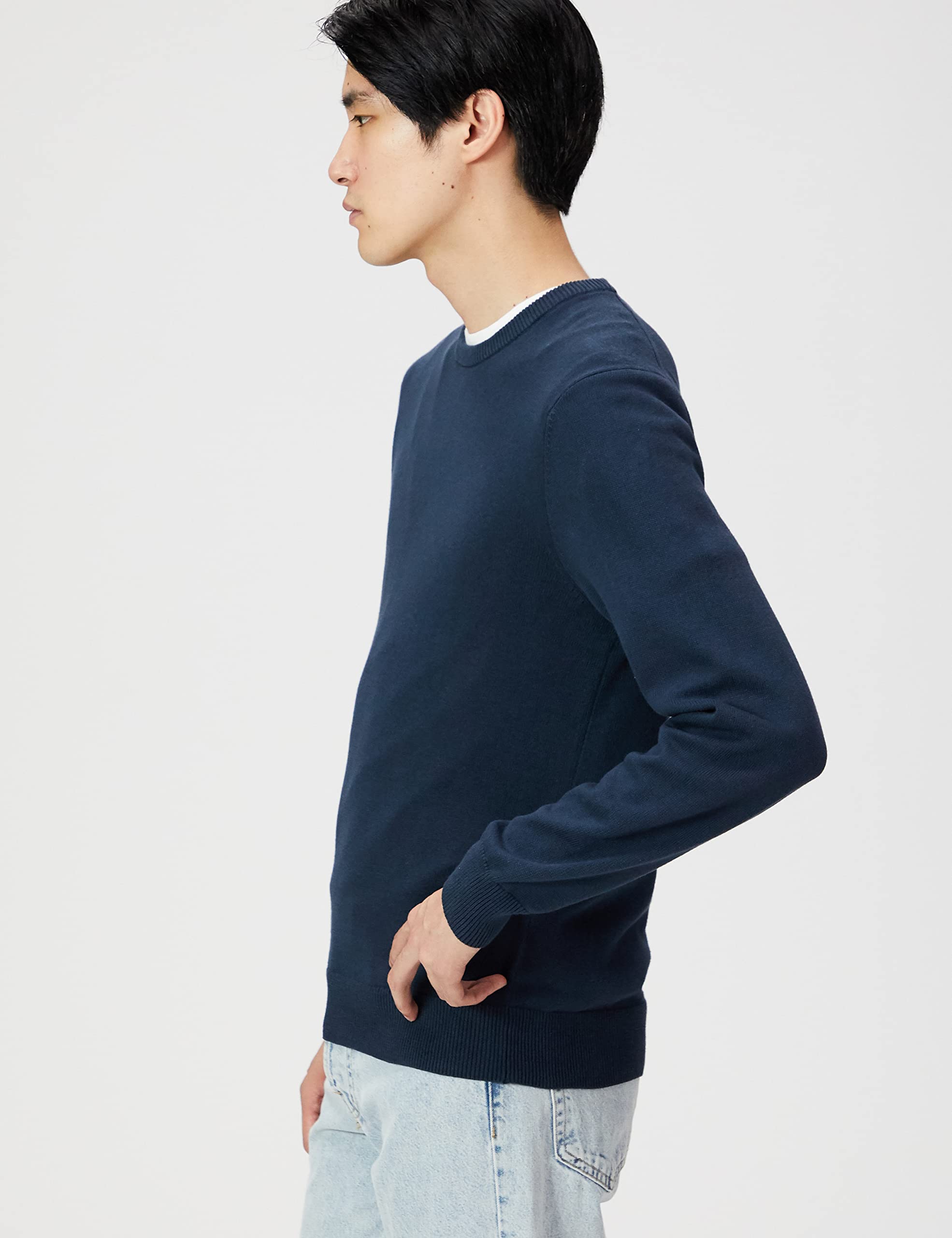 Amazon Essentials Uomo Maglione Girocollo a Maniche Lunghe, 100% Cotone, Disponibile Anche in Taglie Big & Tall