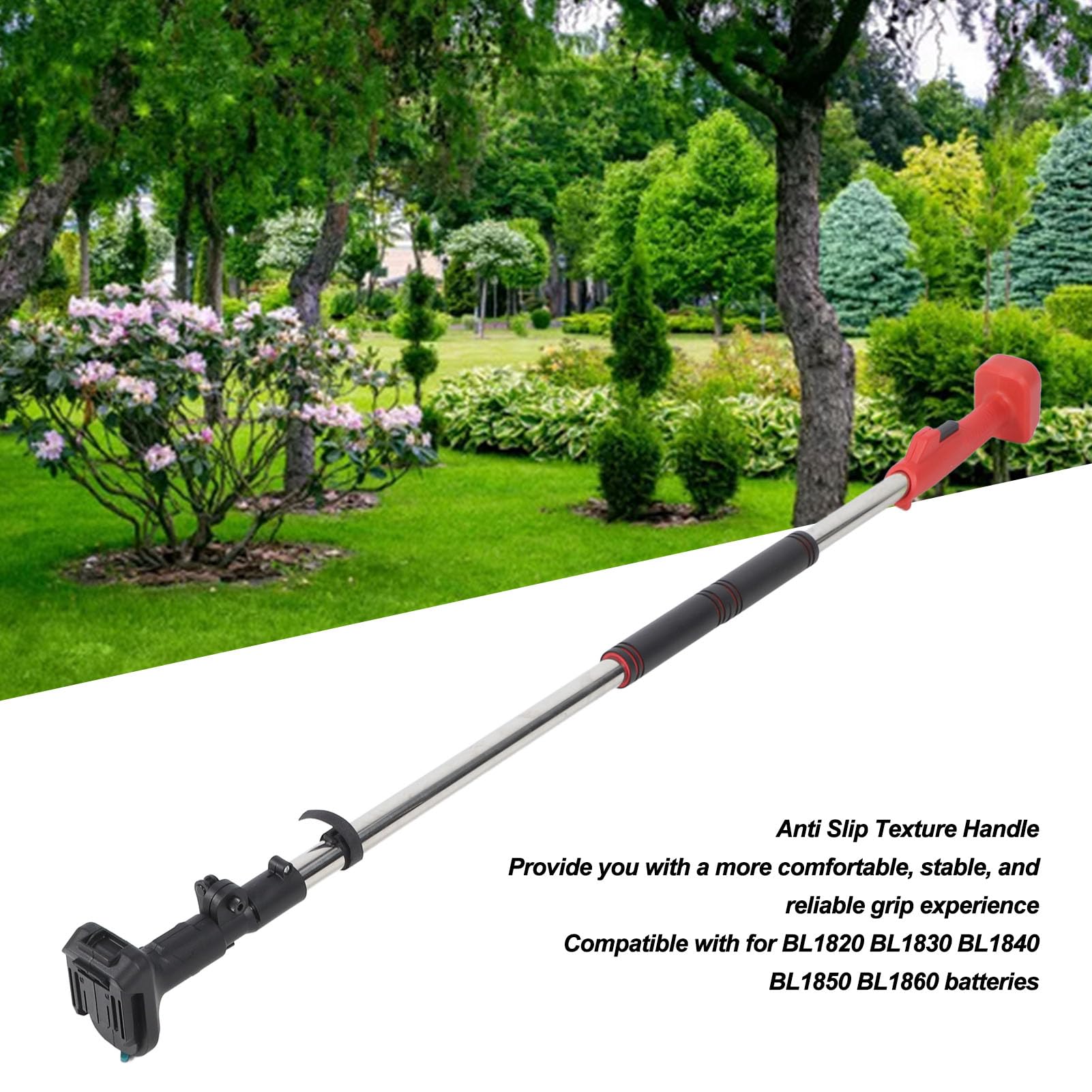 Asta di Prolunga per Motosega, Ad Asta a Batteria Potatore per Alberi Estensibile Motosega Telescopica per Potatura di Alberi, Seghe Ad Asta